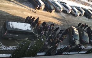 В НАБУ утверждают, что руководство "Аграрного фонда" не предупредило сотрудников про обыск и теперь люди ожидают на морозе