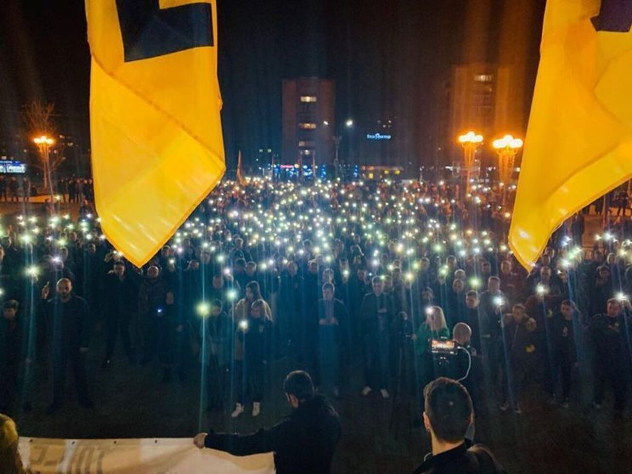 "Нацкорпус" протестует против задержаний участников субботней акции