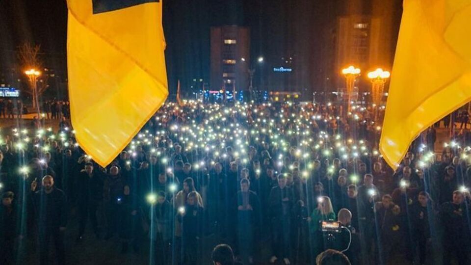 "Нацкорпус" протестує проти затримання учасників суботньої акції