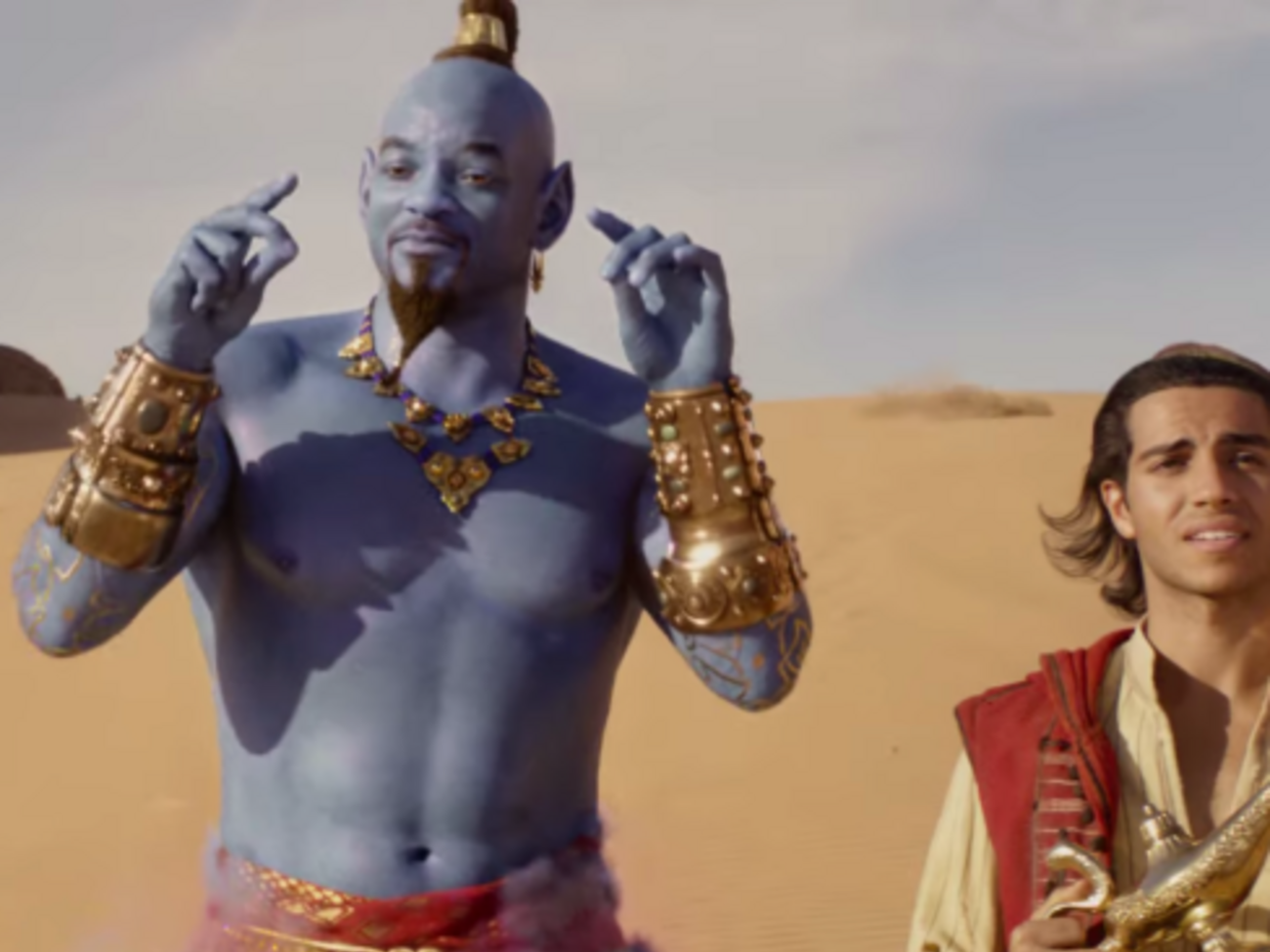 Вілл Сміт (на фото зліва) постав в образі джина