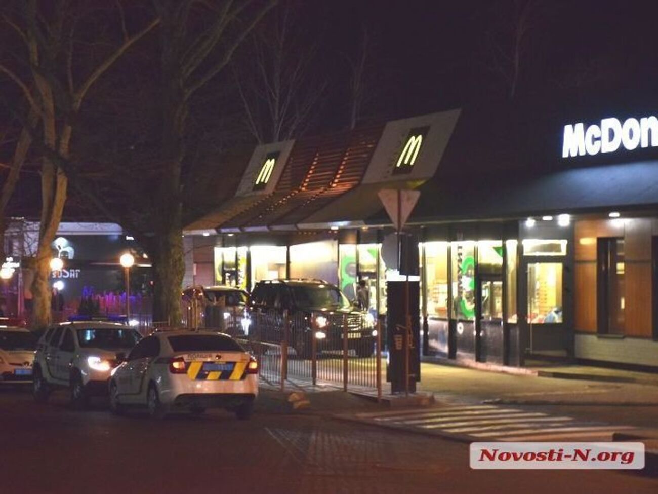 Инцидент произошел возле McDrive