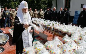 Филарет (на фото слева) заявил, что в случае его избрания предстоятелем ПЦУ стала бы патриархатом