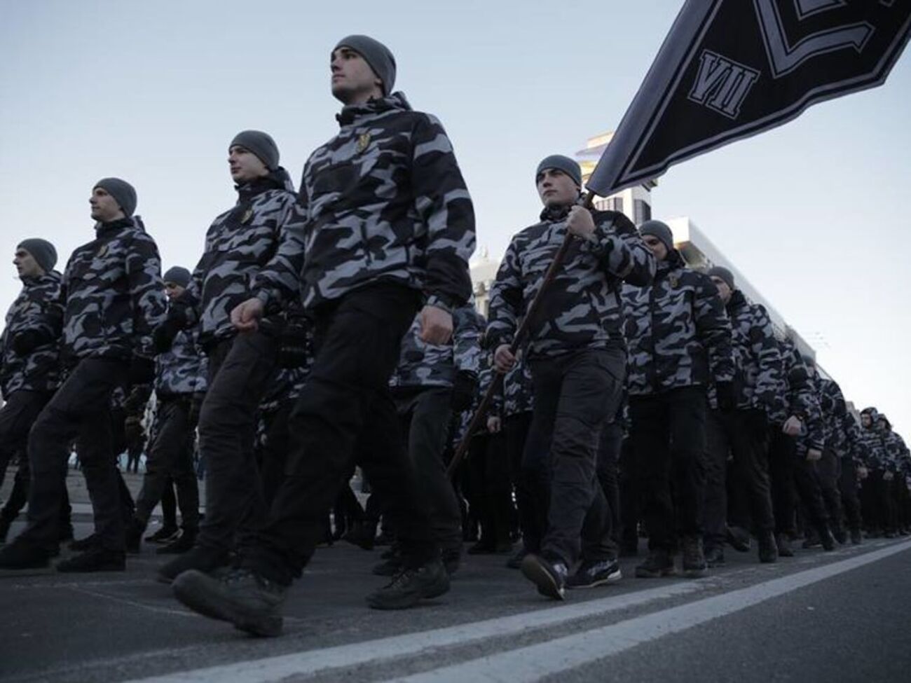"Национальные дружины" провели марш в Киеве. Фоторепортаж