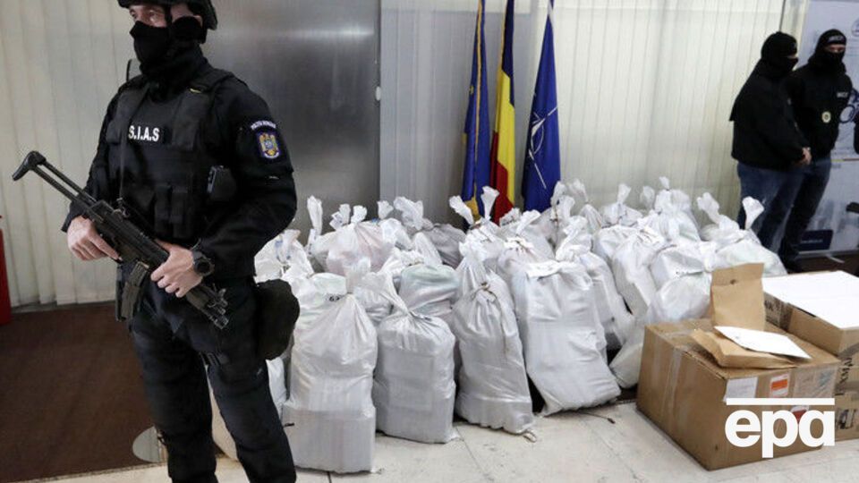 У Румунії виявили більше ніж тонну кокаїну