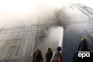 У Дацці горить висотна будівля