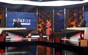Ведуча телеканала "Україна" повідомила, що після Порошенка до студії прийде ще троє кандидатів