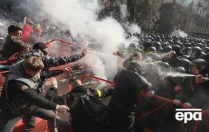 Улица Банковая была перегорожена в день шествия националистов