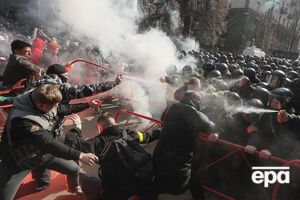 Вулицю Банкову було перегороджено в день ходу націоналістів