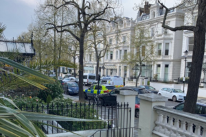 Неизвестный атаковал машину посла в тот момент, когда она парковалась у посольства