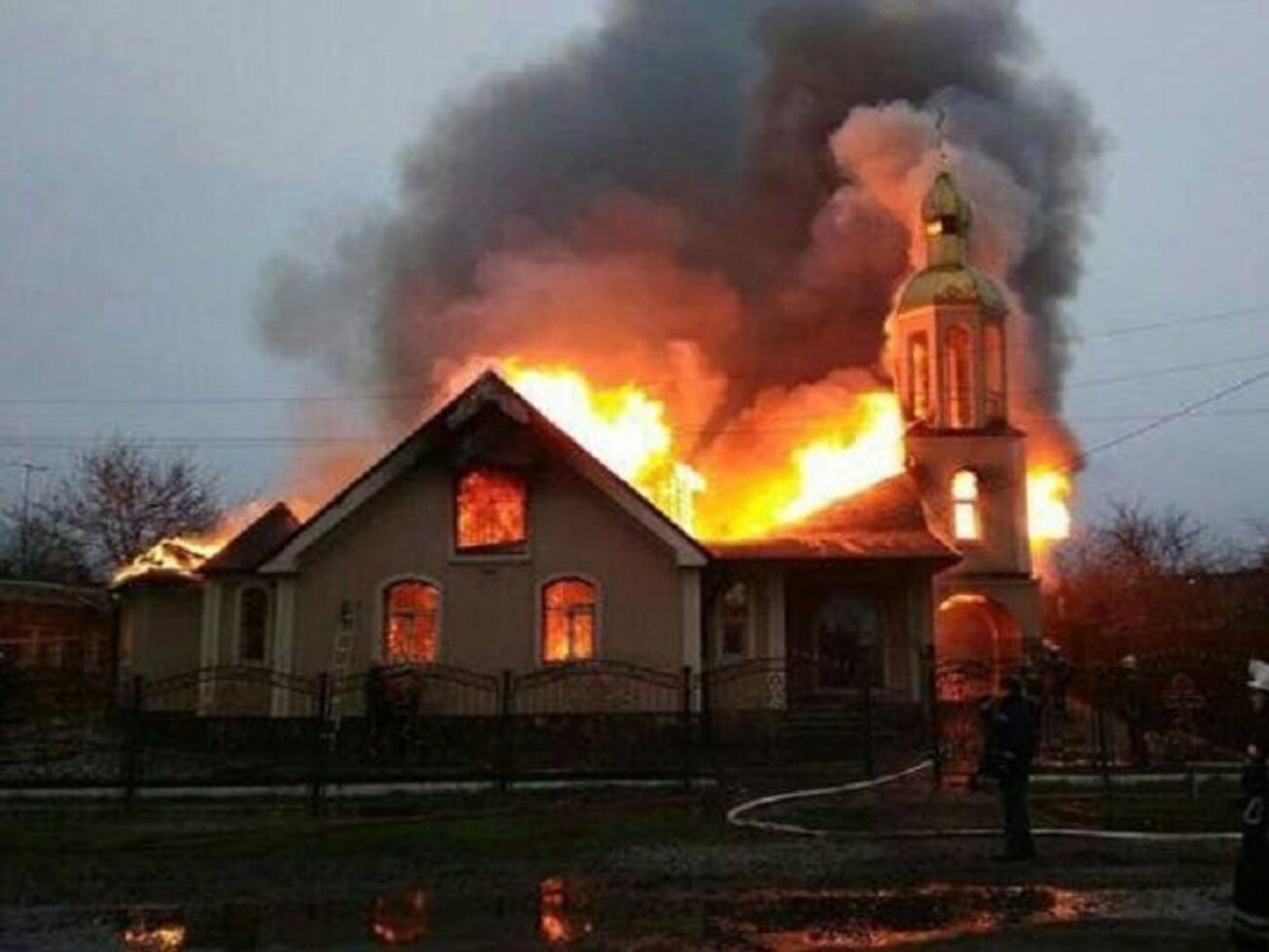 Вогонь охопив приблизно 120&nbsp;м&sup2; храму УПЦ МП