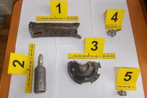 Фрагменты боеприпаса обнаружены после обстрела позиций ВСУ в пгт Новолуганское Донецкой области