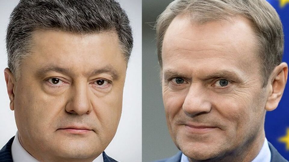 Туск и Порошенко договорились о поддержании контактов на высшем уровне