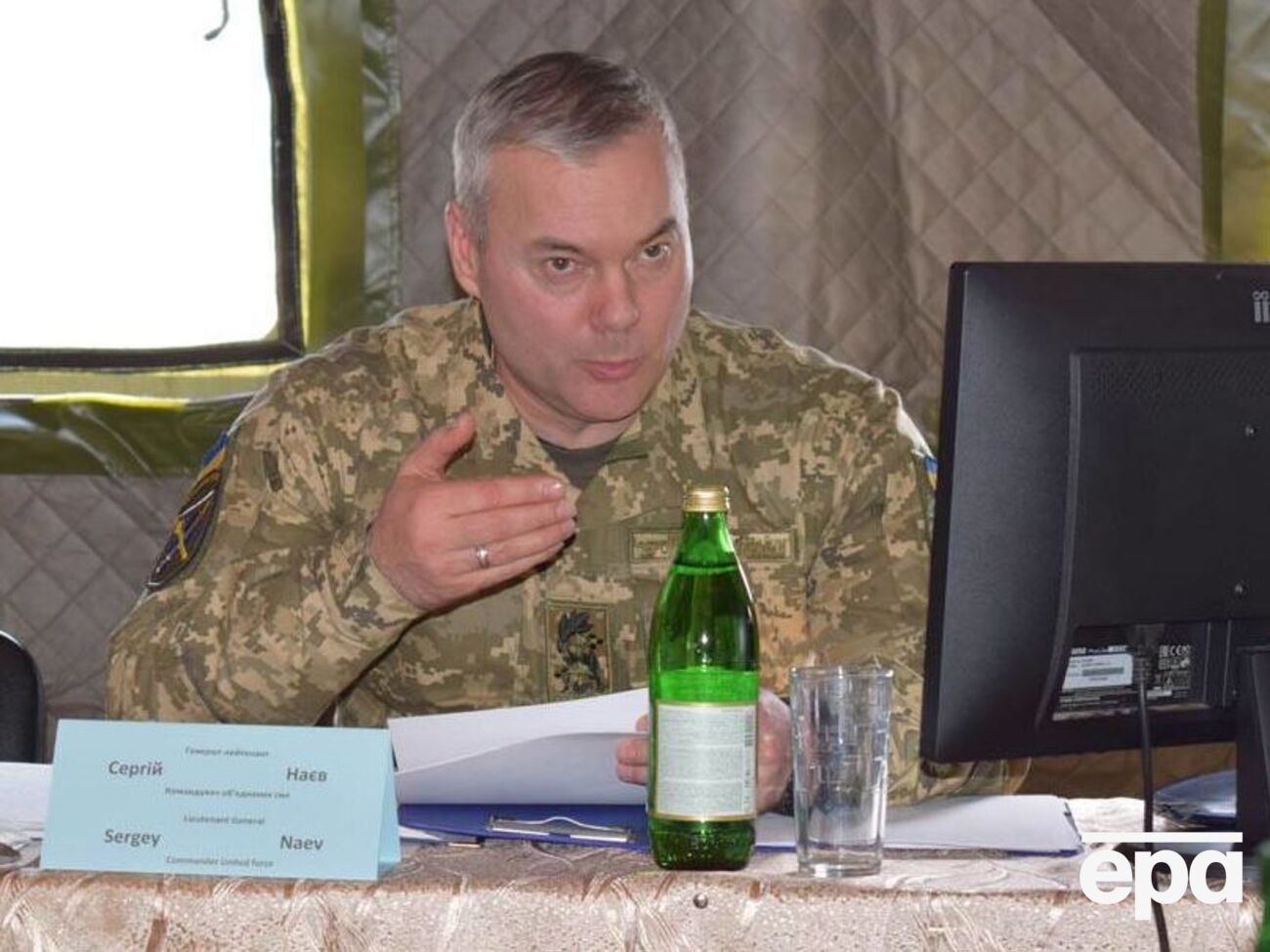 Наев отметил, что боевики применяют тяжелое вооружение