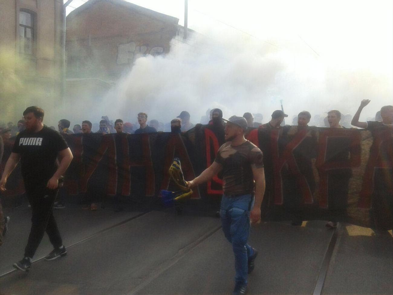 Ультрас пройшли маршем по Харкову