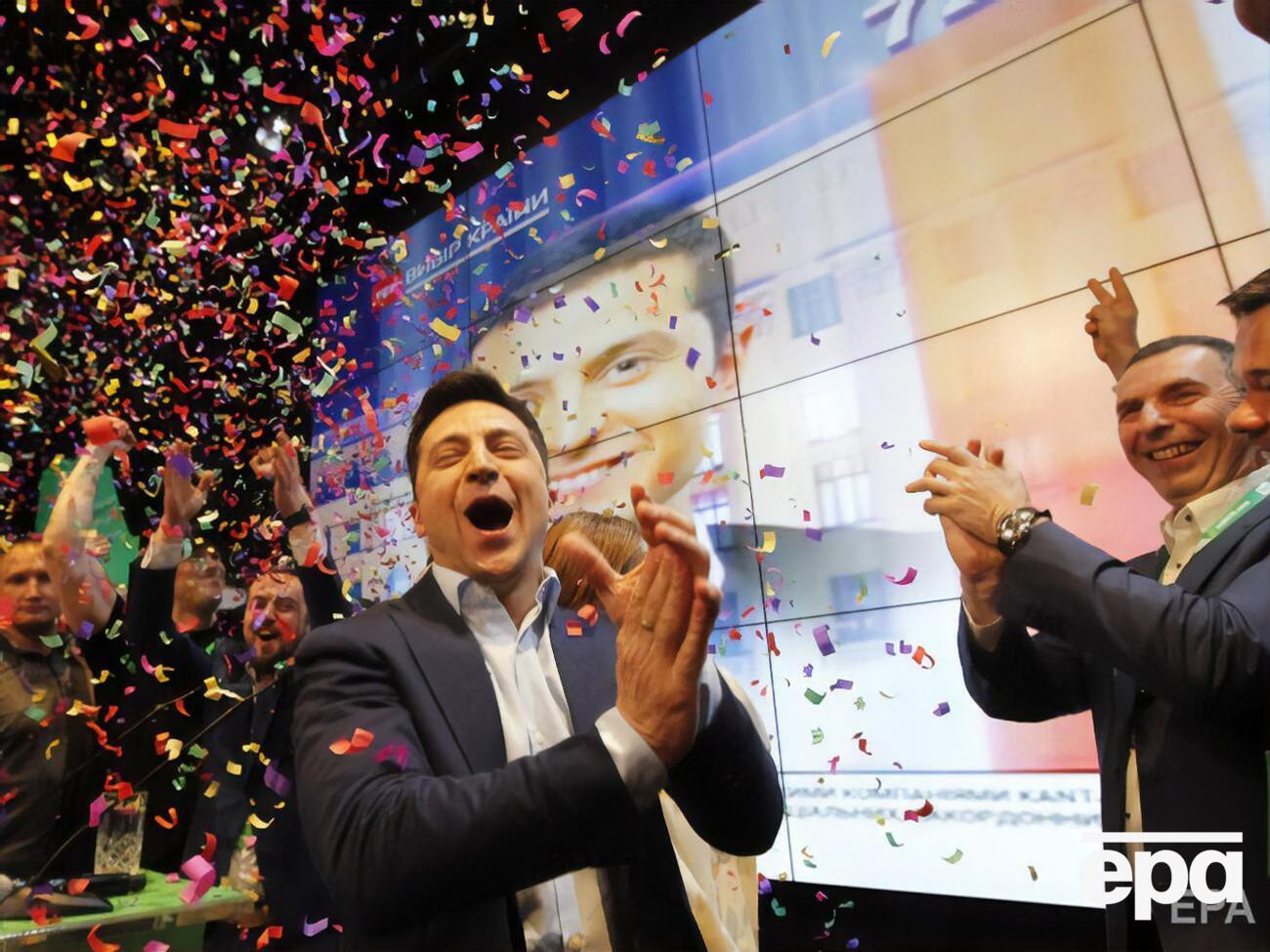 Зеленський переміг у президентських перегонах