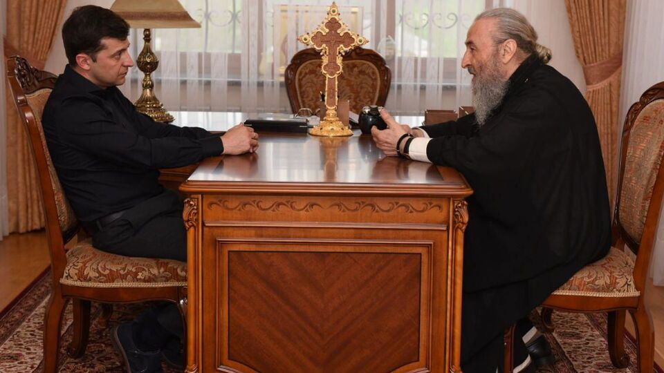 Митрополит Онуфрій побажав Володимиру Зеленському Божого благословення