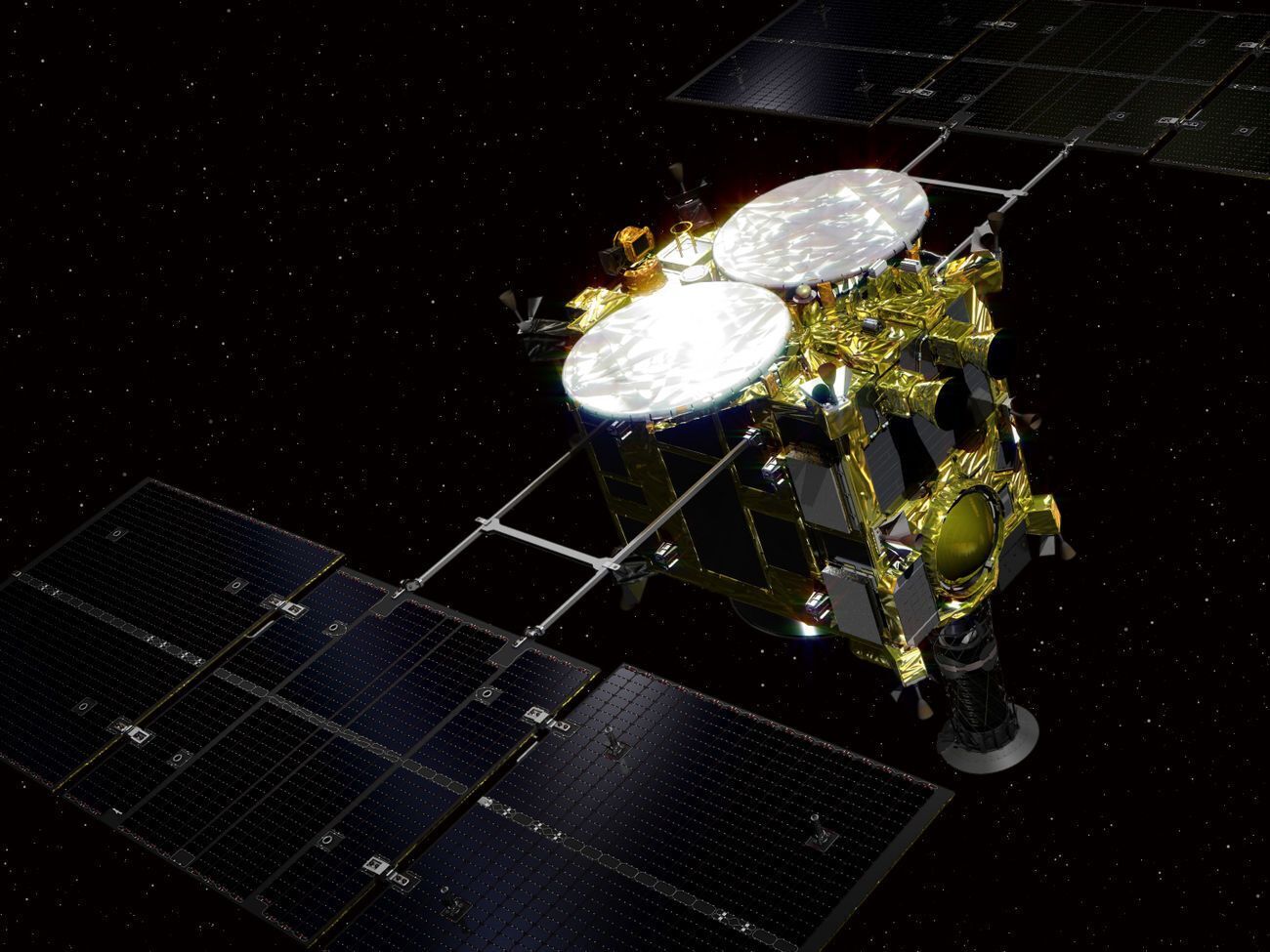 Hayabusa-2 находится на расстоянии в 195 млн км от Земли