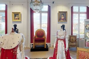 Императорский трон был 430-м лотом в серии аукционов "Империя в Фонтенбло, исторические воспоминания"