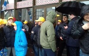 На митинге в том числе присутствовали и дети