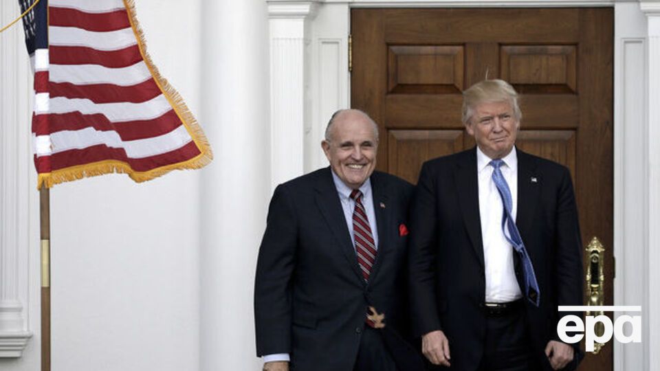 Джуліані каже, що діє в інтересах президента Трампа