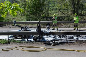 Літак згорів після падіння
