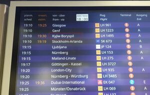 На табло аэропорта во Франкфурте-на-Майне появилось обновленное название Киева