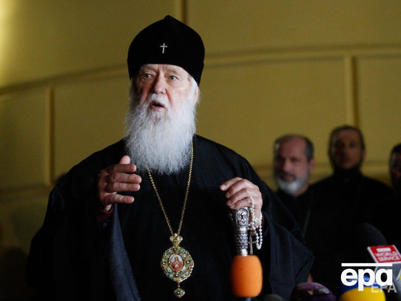 Филарет во время литургии упомянул Епифания как митрополита Киевского и всей Украины