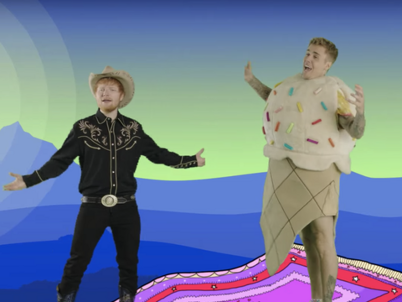 Ширан і Бібер презентували психоделічний кліп