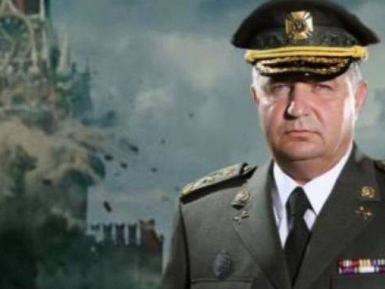 Зображення кремлівської вежі, яка вибухає, провисіло на сторінці Полторака приблизно годину