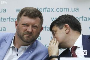 Корниенко и Разумков во время пресс-конференции