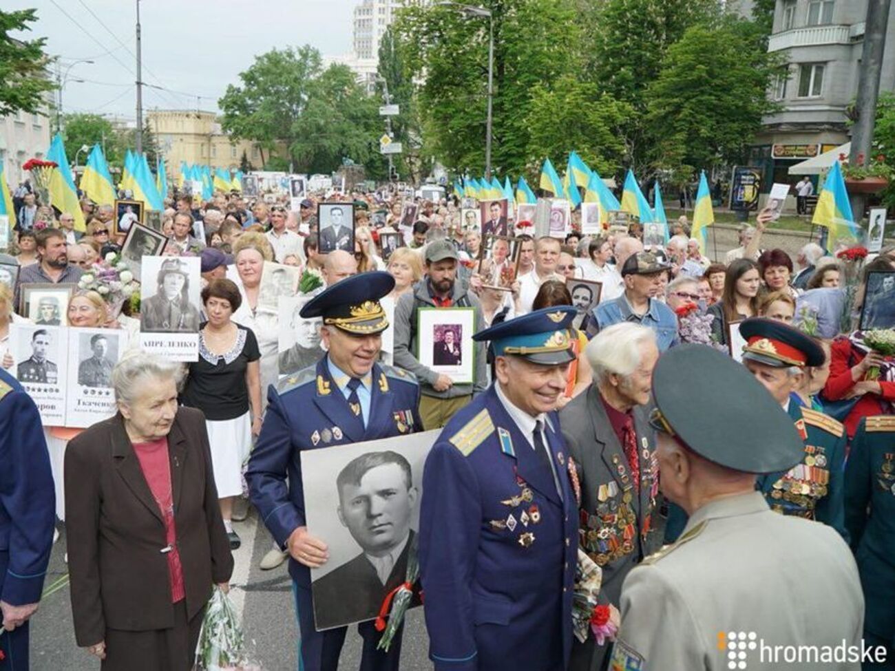 Акция "Бессмертный полк" в 2018 году проходила и в Киеве