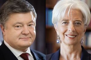 Лагард во время разговора с Порошенко подчеркнула важность обеспечения независимости деятельности Нацбанка Украины
