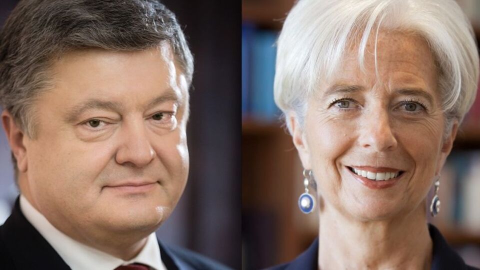 Лагард во время разговора с Порошенко подчеркнула важность обеспечения независимости деятельности Нацбанка Украины