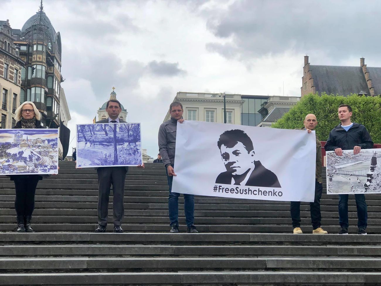 Акцію провели члени української діаспори та дипломати