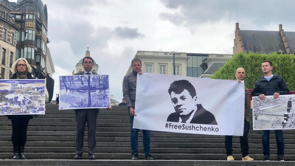 Акцию провели члены украинской диаспоры и дипломаты
