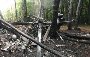 Вертолет упал поздно вечером 29 мая