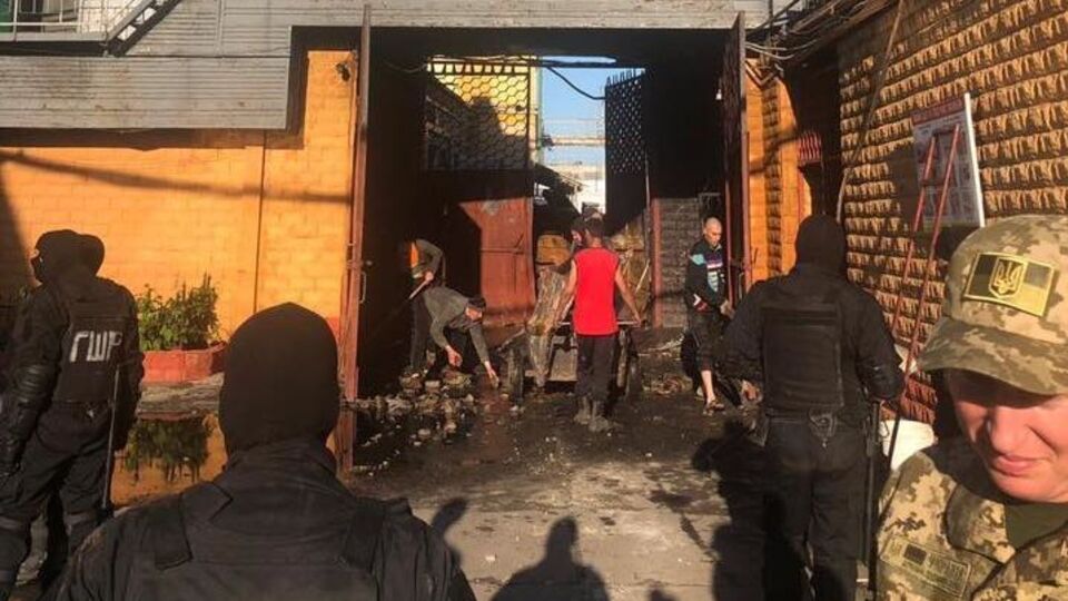 Частину приміщень колонії знищила пожежа