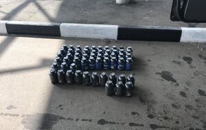 Вещество, похожее на порох, находилось в газовом баллоне