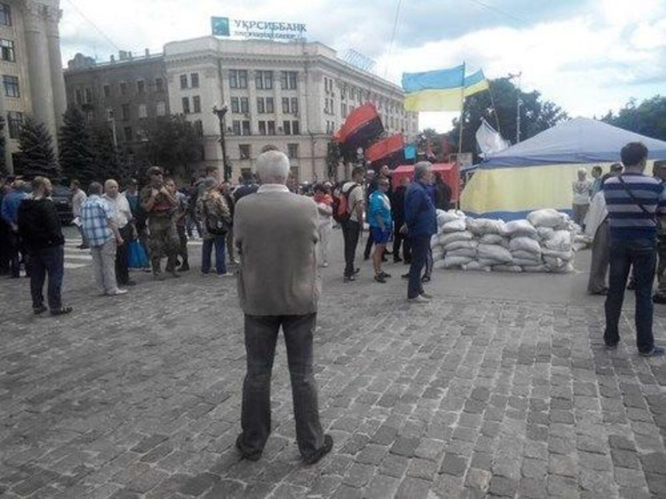Намет у центрі Харкова активісти встановили у 2014 році