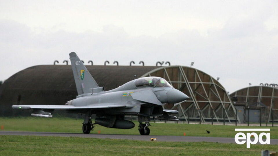 Російські літаки перехоплювали англійські винищувачі Typhoon