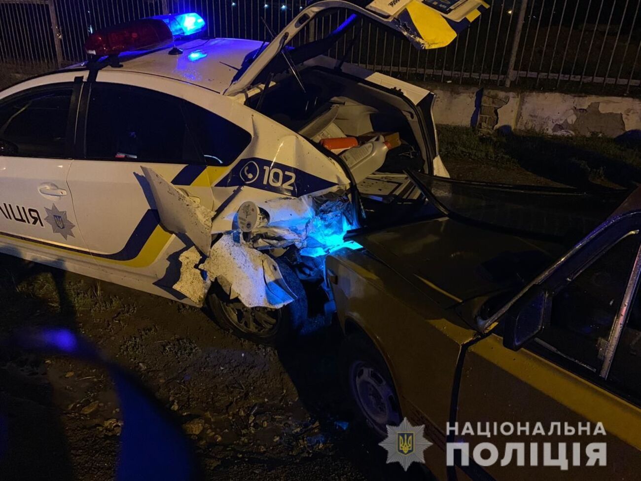Пострадавший в ДТП полицейский находится в больнице с переломами и черепно-мозговой травмой