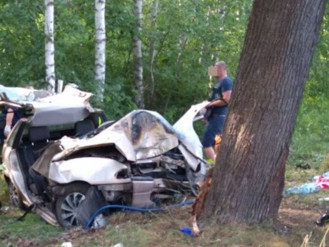 Opel врізався в дерево