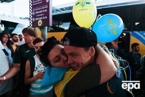 Молодежную сборную Украины по футболу, выигравшую чемпионат мира, встретили на родине. Фоторепортаж