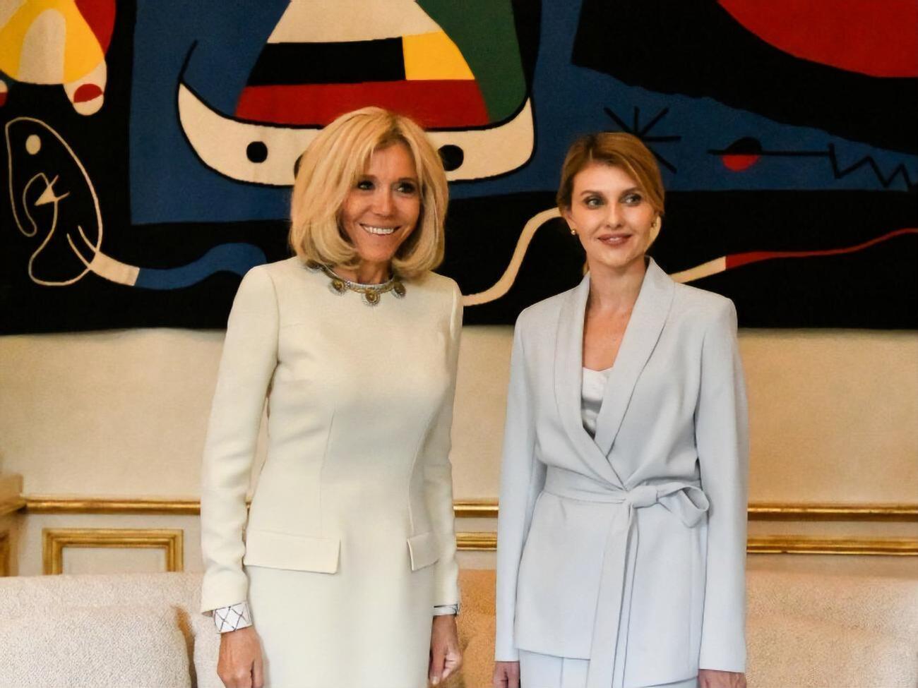 Бріджит Макрон поділилася з Оленою Зеленською досвідом організації проєктів, які проходять під патронатом першої леді