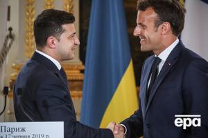 На пресконференції фразу Макрона про нібито готовність Зеленського вести перемовини з бойовиками некоректно переклали
