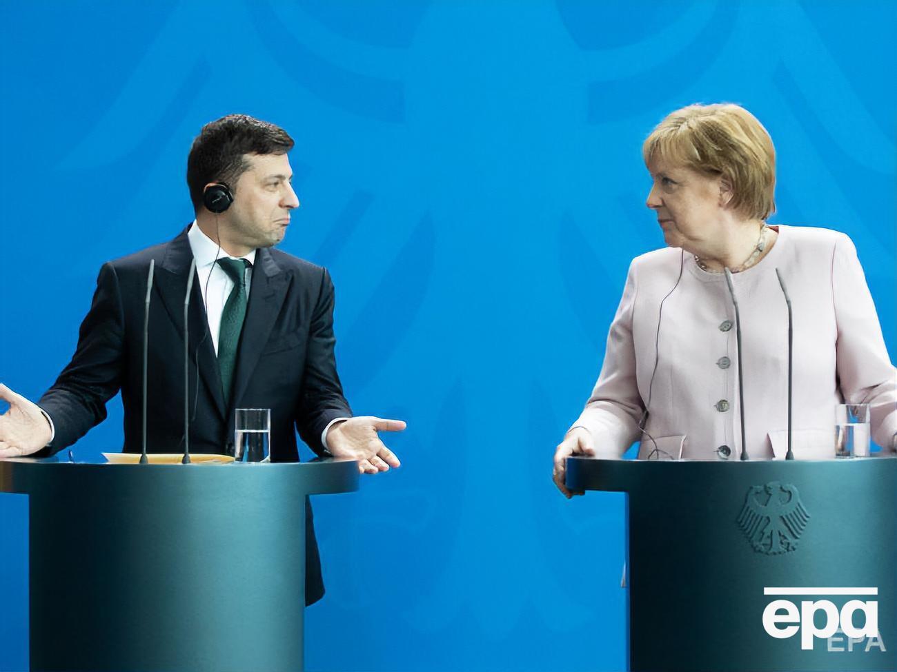 Зеленский и Меркель обсудили подготовку встречи "Нормандской четверки"