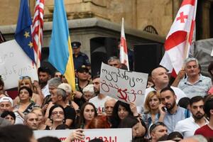 Инцидент с российским депутатом в Тбилиси перерос в антиправительственную демонстрацию