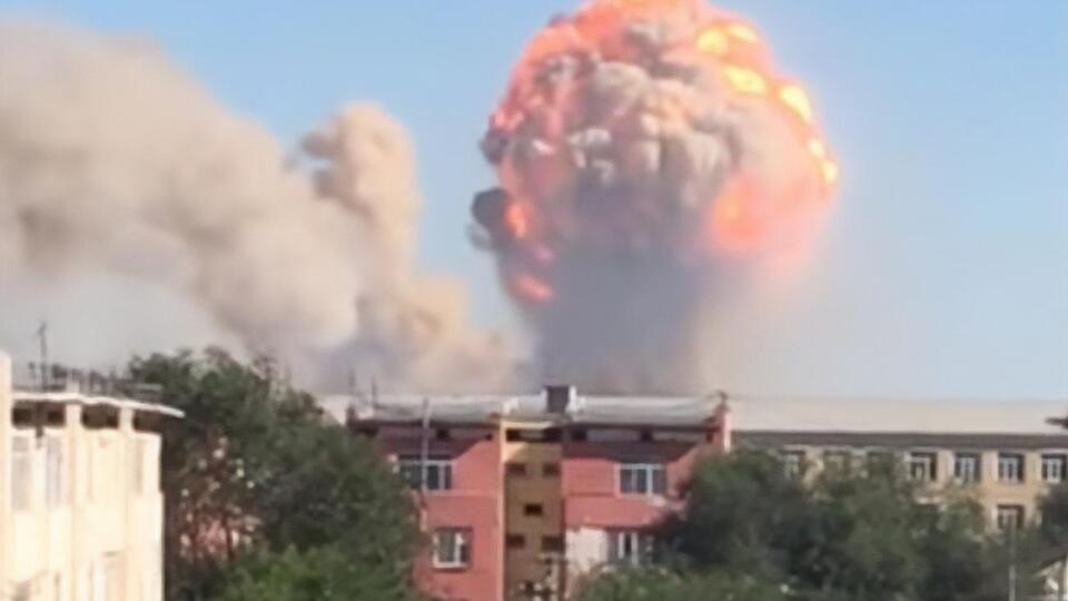 Свидетели сняли взрыв на видео