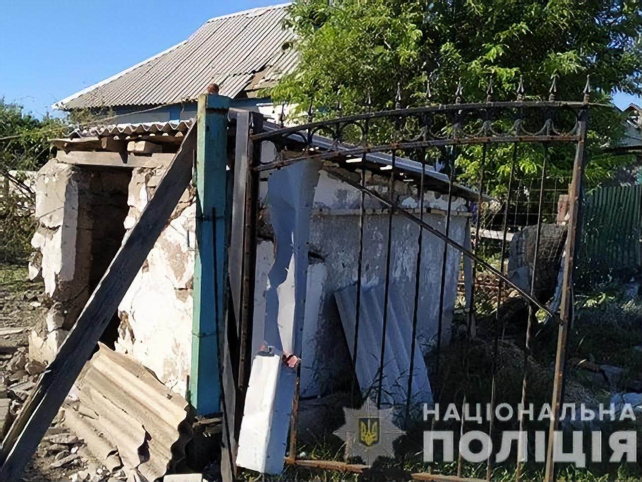 В результате обстрела домов местное население не пострадало, сообщили в полиции