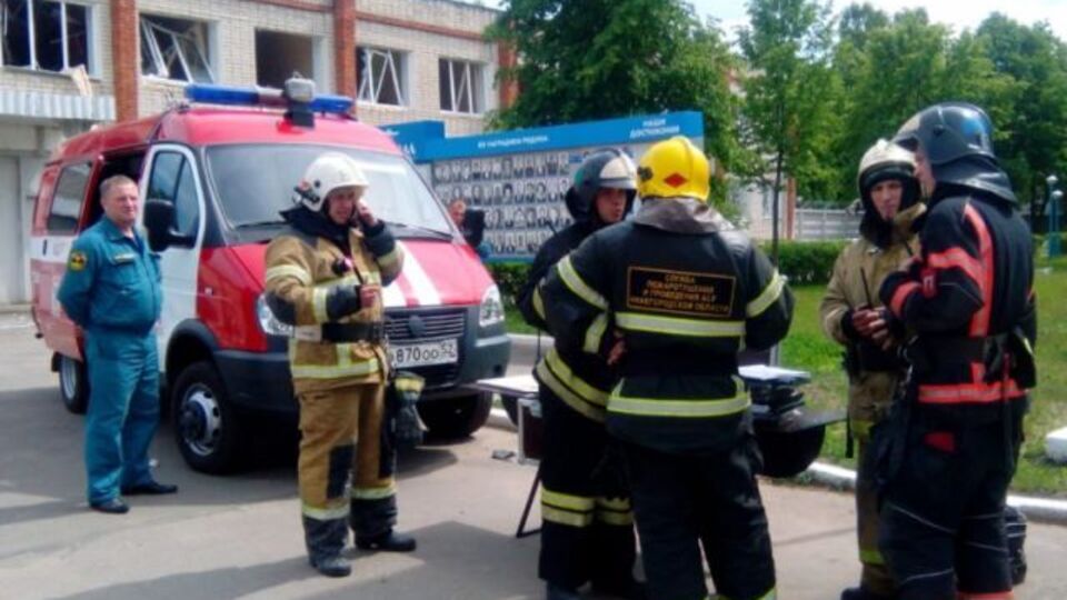 Вибухи зруйнували будівлю цеху з виробництва тротилу заводу в Дзержинську, у якому зберігали боєприпаси